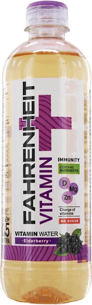 Non-alcoholic elderberry flavored drink "Fahrenheit" 0.5l
