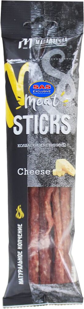 Summer sausage "Maladzechna Sneksi Sticks Cheese" 80g
