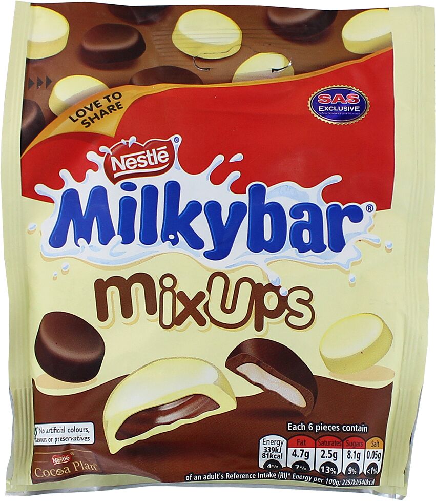 Chocolate candies "Nestle Milkybar mixups" 95g
