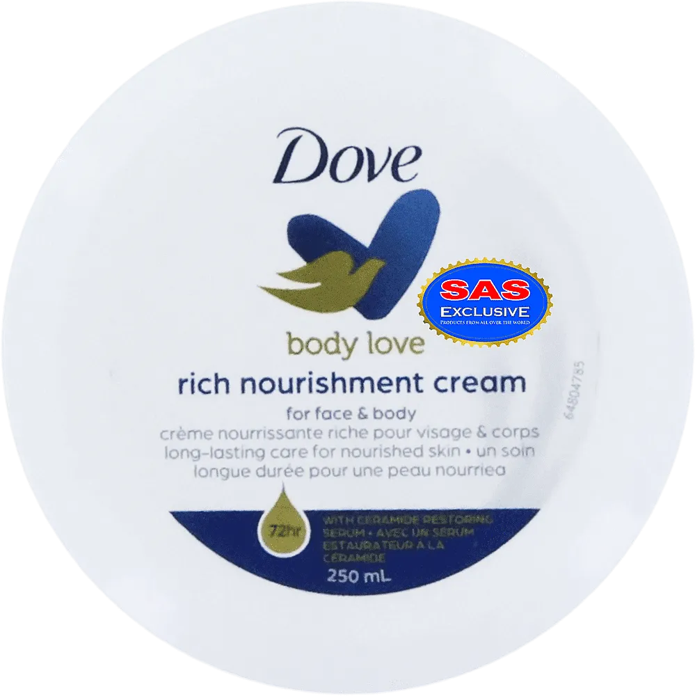 Մարմնի և դեմքի կրեմ «Dove Body Love» 250մլ

