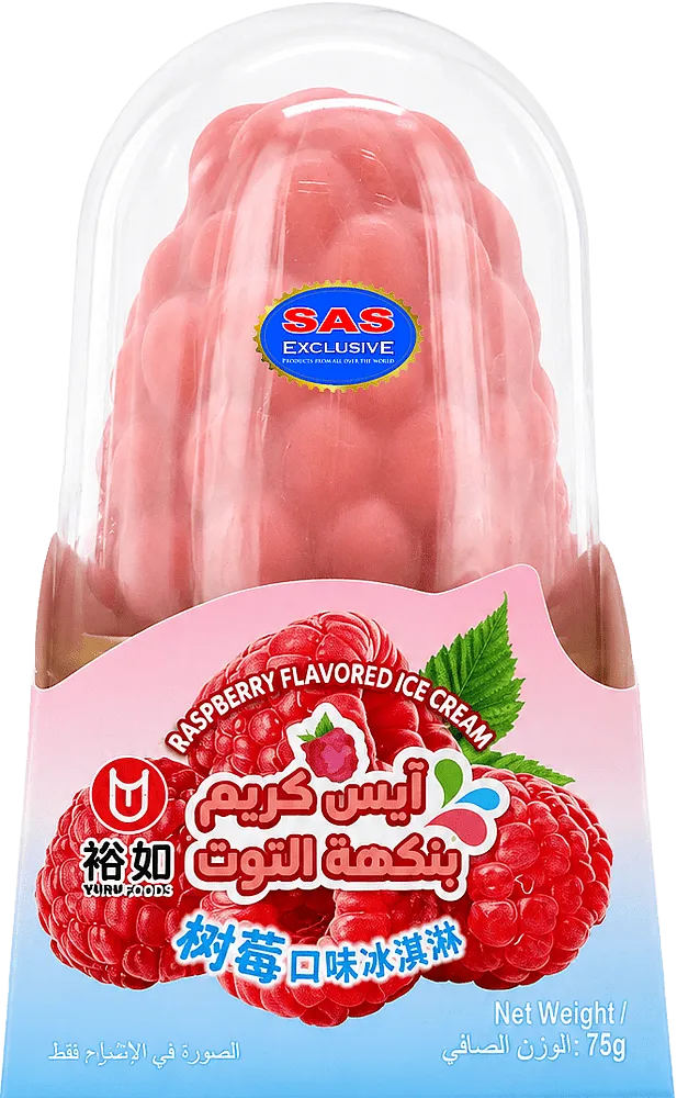 Պաղպաղակ ազնվամորու «Yuru Foods Rapsberry» 75գ
