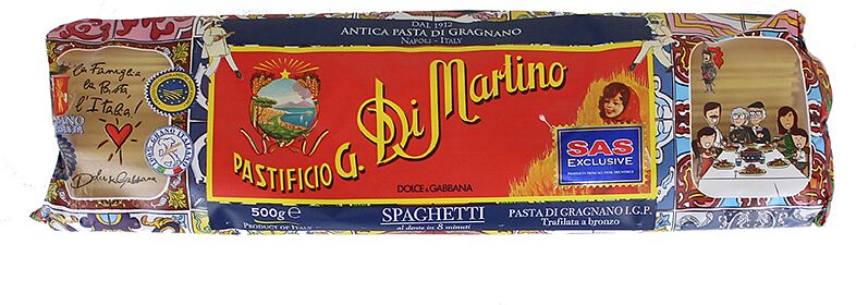 Спагетти "Pastificio G. Di Martino Dolce & Gabbana" 500г