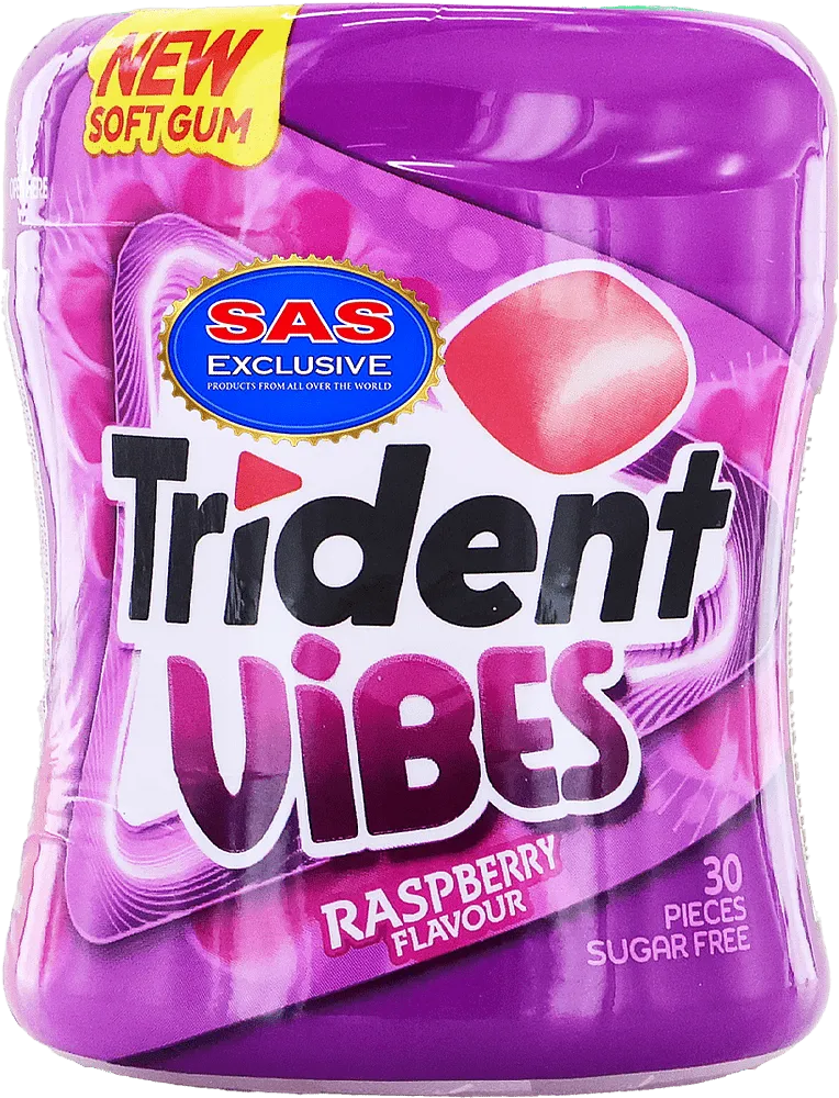 Մաստակ ազնվամորու «Trident Vibes Raspberry» 70.2գ
