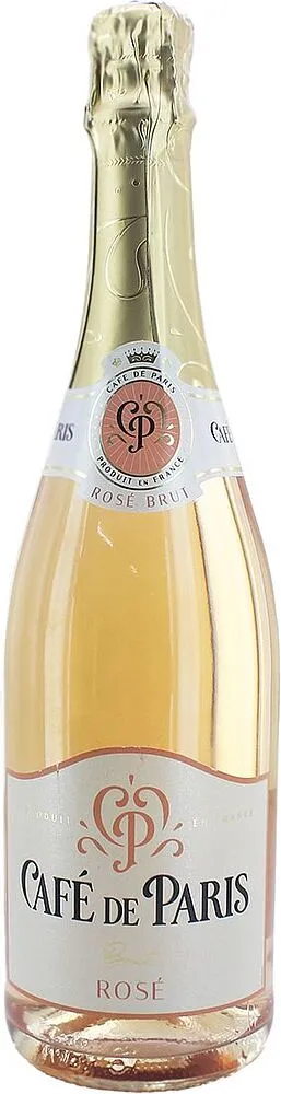 Игристое вино "Cafe de Paris Brut Rose"  0.75л