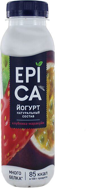 Յոգուրտ  ըմպելի ելակ-մարակույայով «Epica» 260գ,  յուղայնությունը`2.5% 