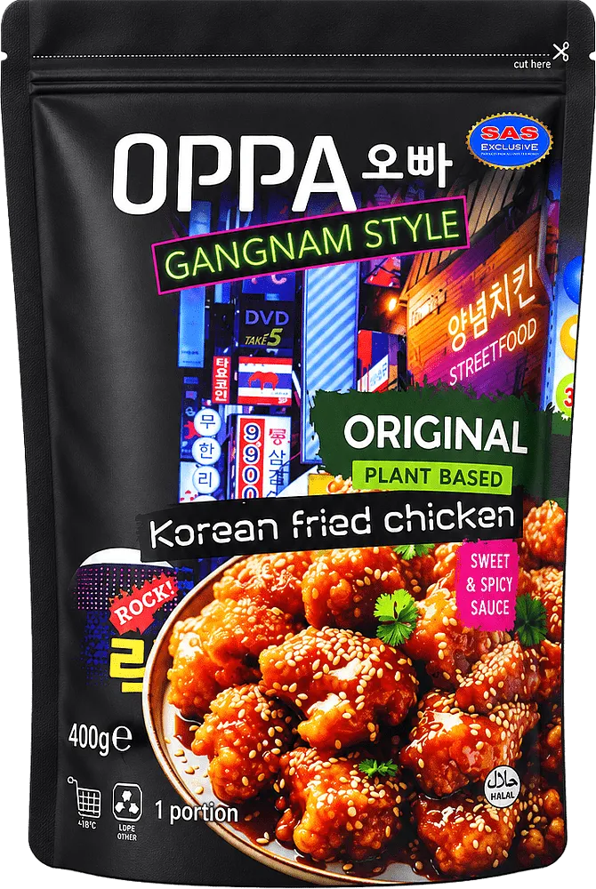 Растительное куриное мясо "Oppa Gangnam Style Original" 400г

