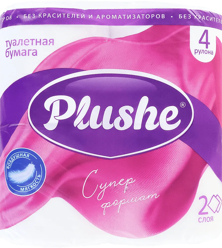 Զուգարանի թուղթ «Plushe Супер Формат» 4 հատ
