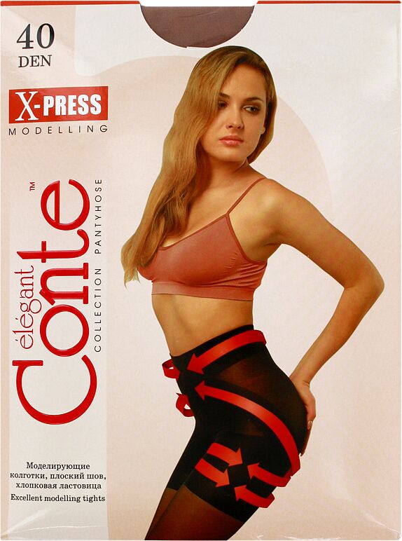 Զուգագուլպա «Conte Elegant X-press 40 Den N4» Մարմնագույն