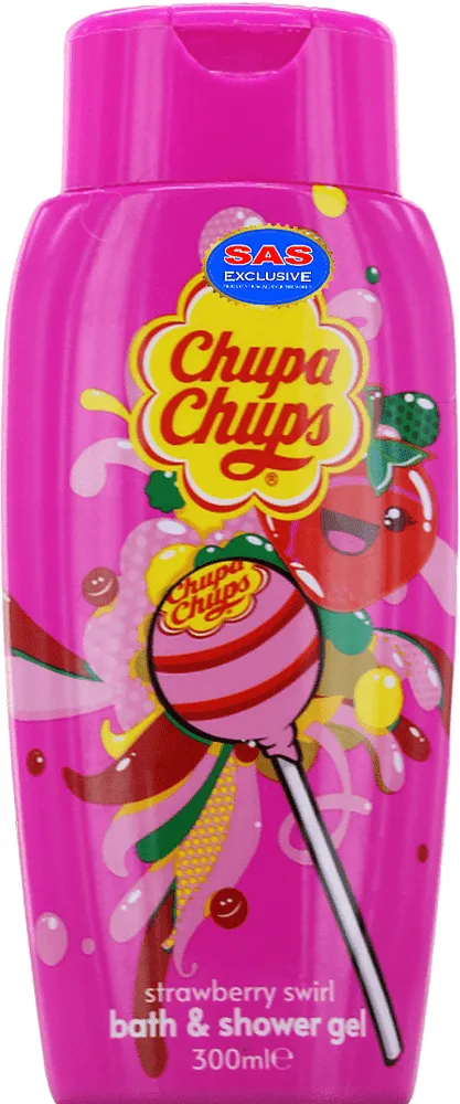 Гель для душа "Chupa Chups Strawberry Swirl" 300мл