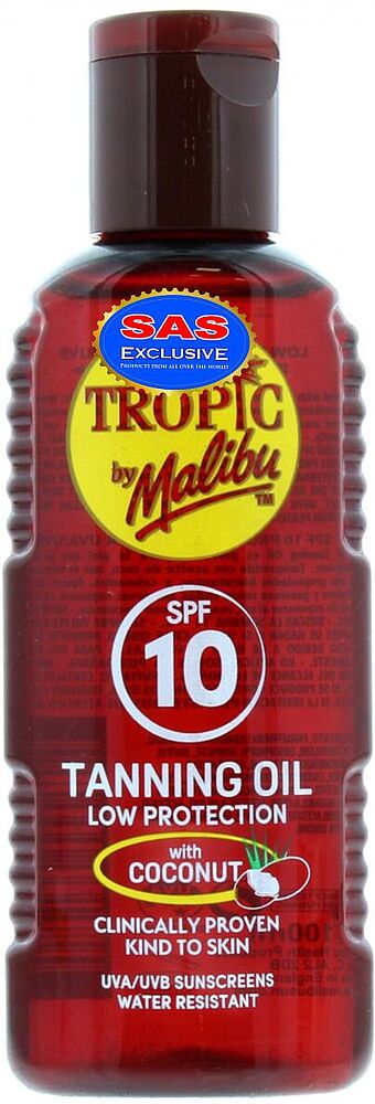 Արևայրուքի յուղ «Malibu Tropic 10 SPF» 100մլ