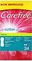 Daily pantyliners "Carefree Cotton Fresh" 34pcs