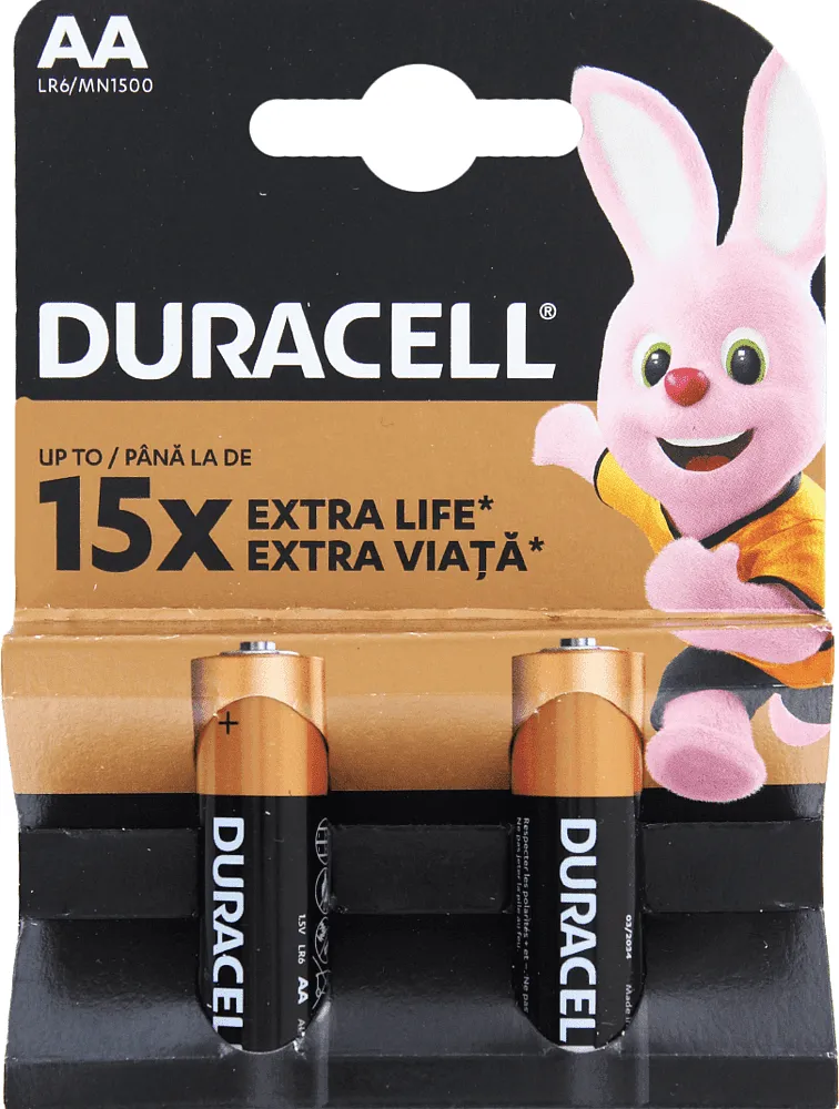 Battery ''Duracell AA 1.5V'' 2 pcs.