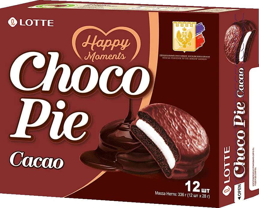 Печенье в шоколаде "Choco Pie Cacao" 336г