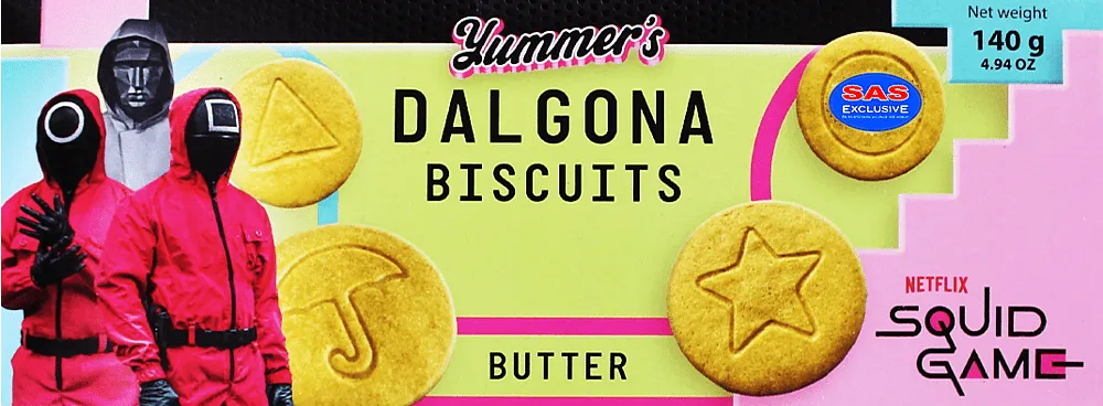 Butter cookies "Yummer's Squid Game Butter" 140g