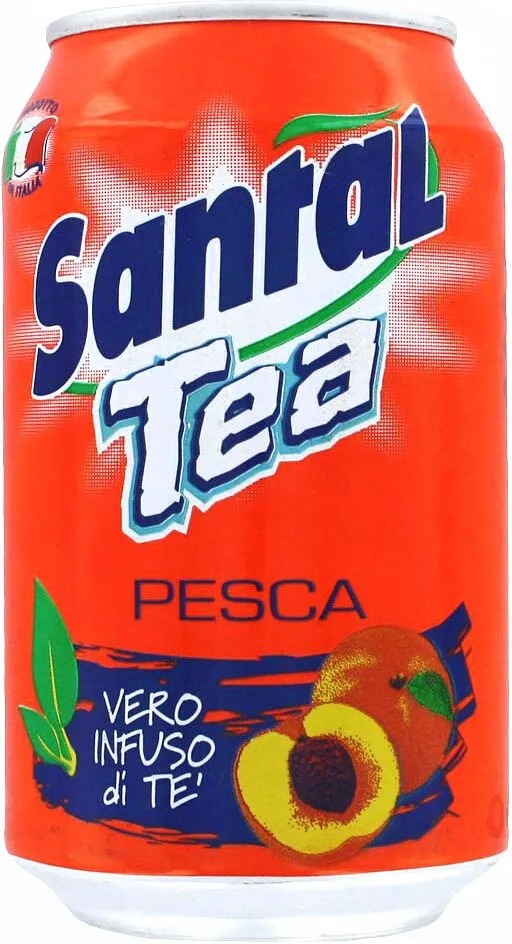 Ice tea with peach flavor "Santal" 0.33l 