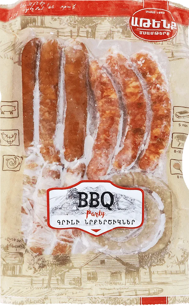 Grill sausages "Atenk BBQ Party" 450g