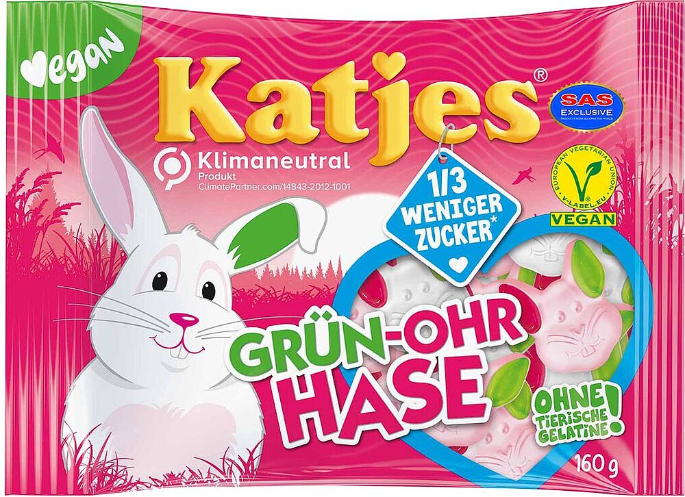 Jelly candies "Katjes Hase" 160g
