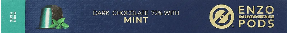 Chocolate capsules "Enzo Pods Mint" 70g ± 3.5g
