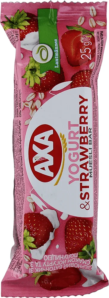 Muesli bar with yoghurt & strawberry "Axa" 25g
