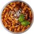 Pasta with carrot and Bolognese sauce