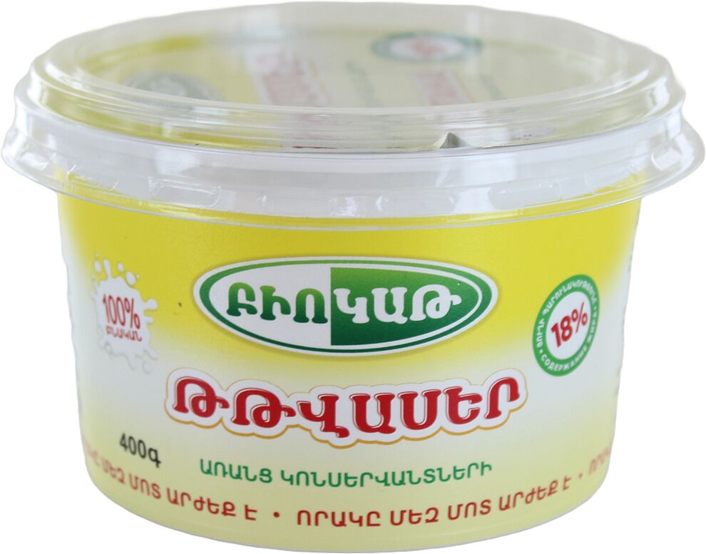 Sour cream "Biokat"  400g, richness: 18%