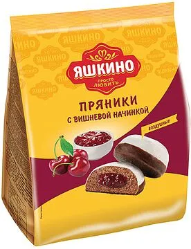 Gingerbreads with cherry filling "Yashkino" 350g