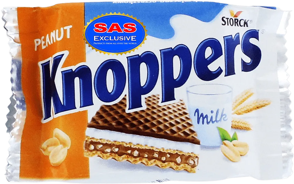 Wafer with peanut butter & peanuts "Knoppers Peanut" 25g
