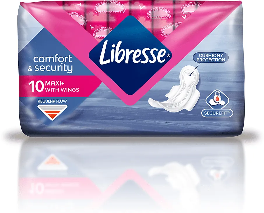 Sanitary towels ''Libresse Maxi Normal Wing'' 10pcs