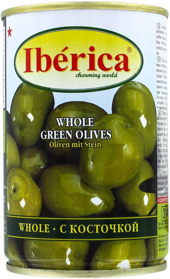 Green olives ''Iberica'' with stone 300g