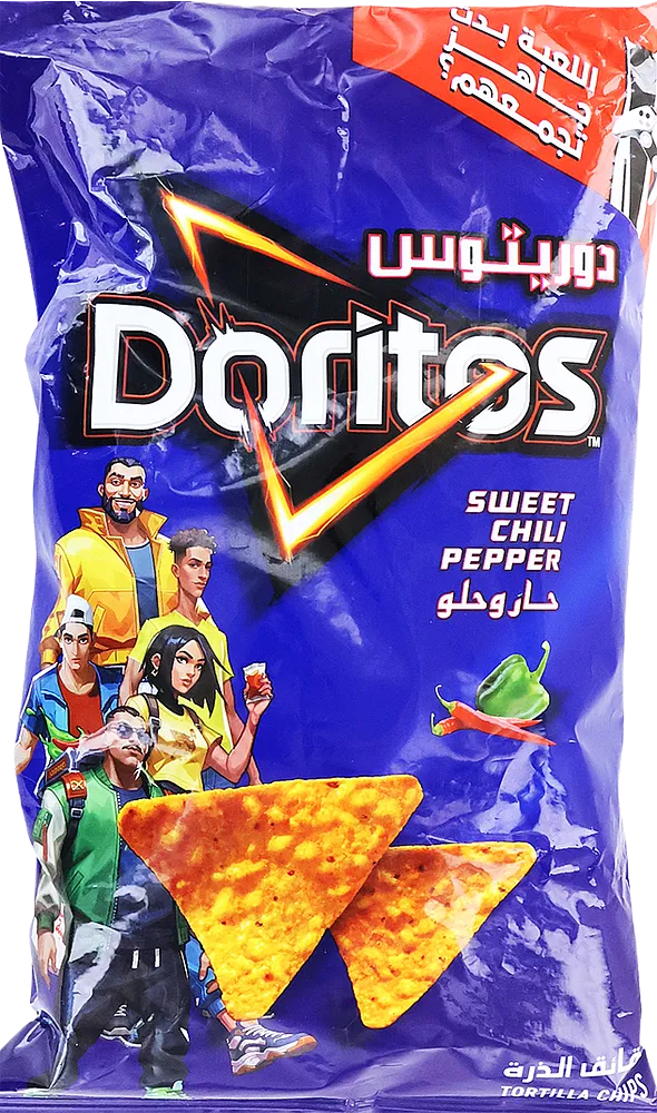 Chili-flavored chips "Doritos Sweet Chili Pepper" 113g±5g

