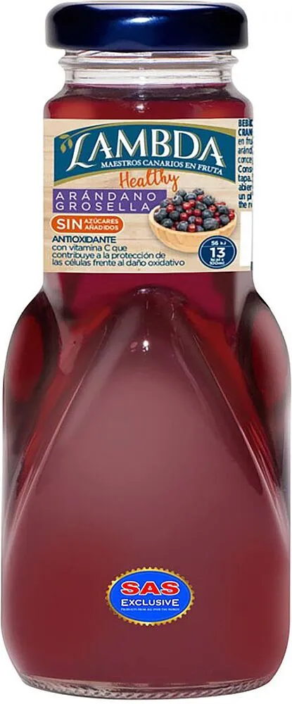Bilberry & redcurrant drink "Lambda" 0.2l 
