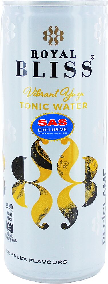 Զովացուցիչ գազավորված ըմպելիք «Royal Bliss Tonic» 0.25լ
 