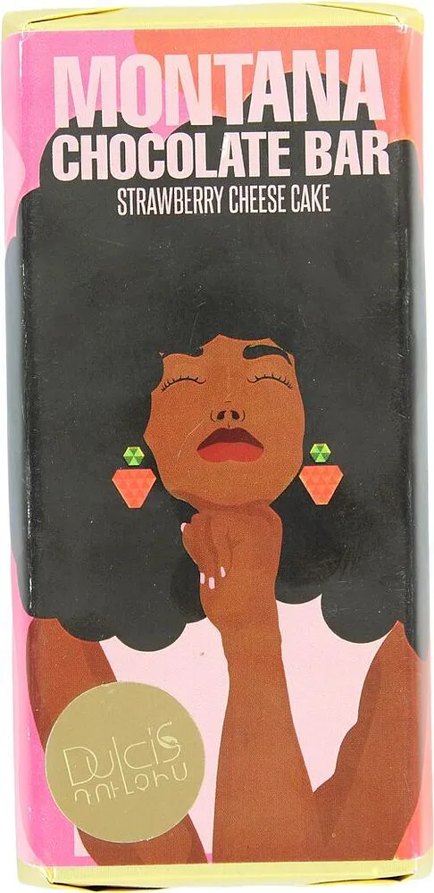 Chocolate bar with strawberry cheesecake "Dulcis" 190g
