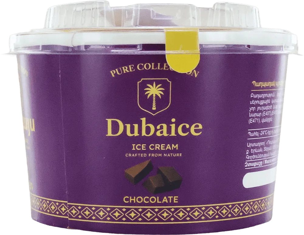 Vanilla ice cream "Dubaice Chocolate" 100g
