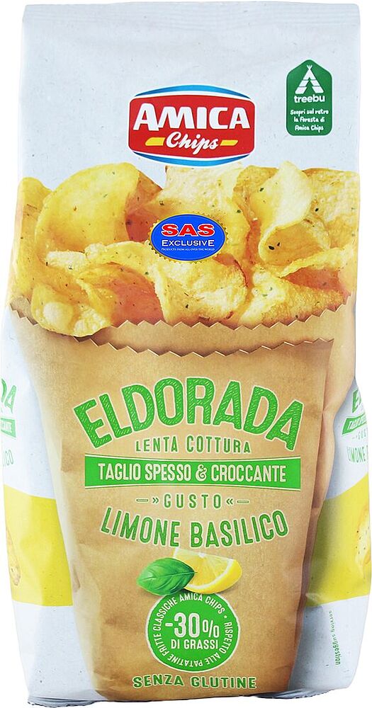 Chips "Amica Eldorada" 130g Lemon & Basil