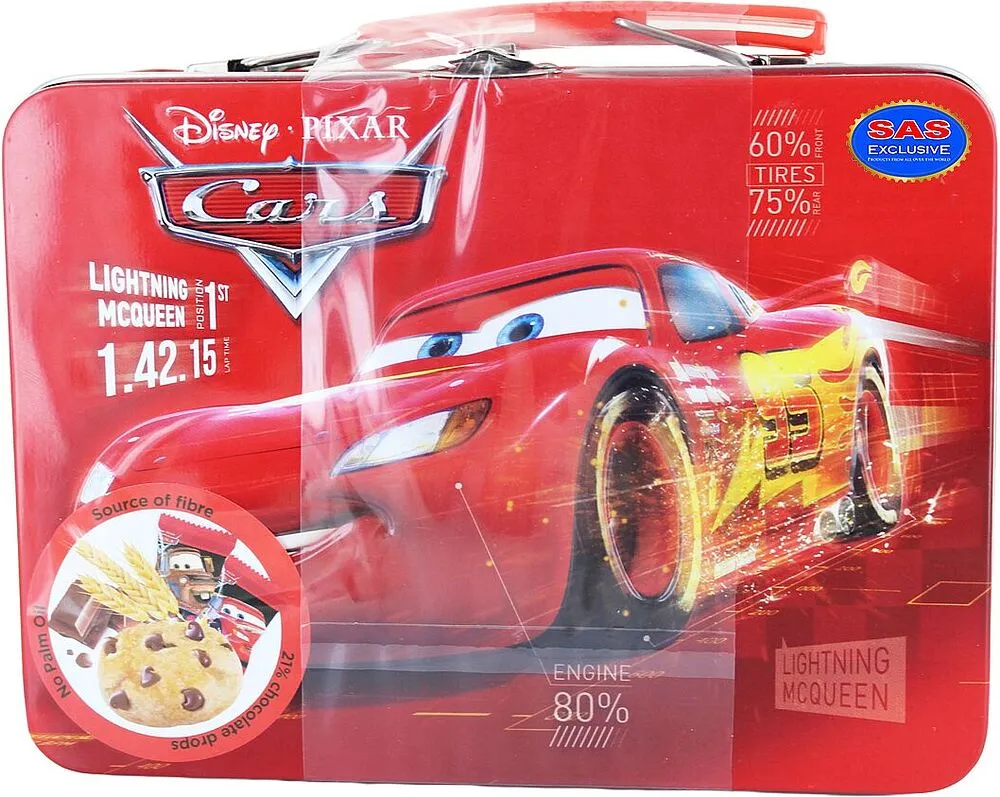 Թխվածքաբլիթ + ճամպրուկ «Disney Cars» 20գ
