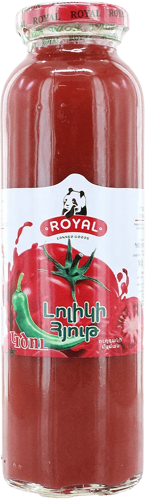 Hot tomato յuice "Royal" 0.33l
