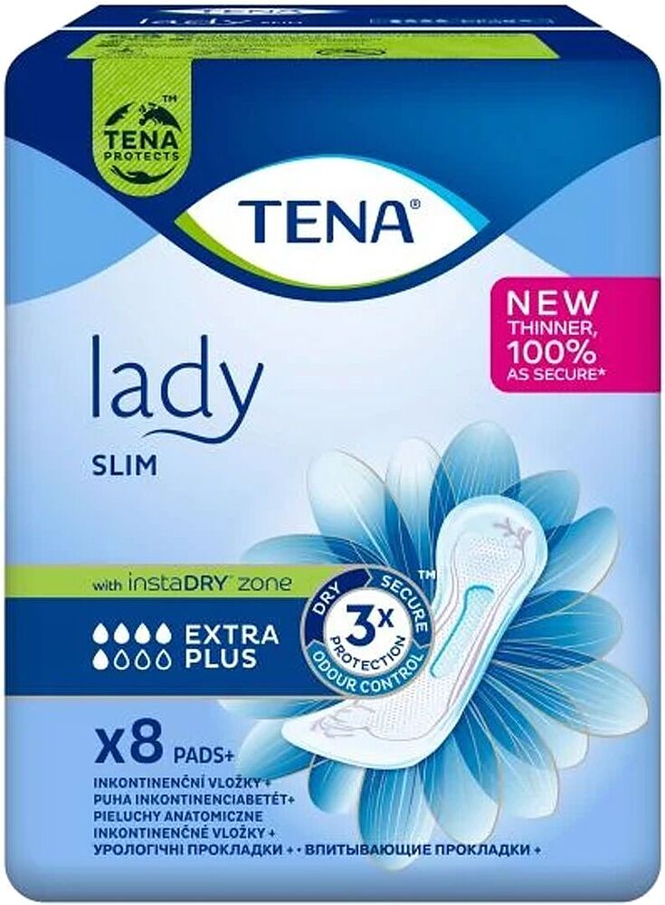 Urological sanitary towels "Tena Lady Slim Extra Plus" 8 pcs
