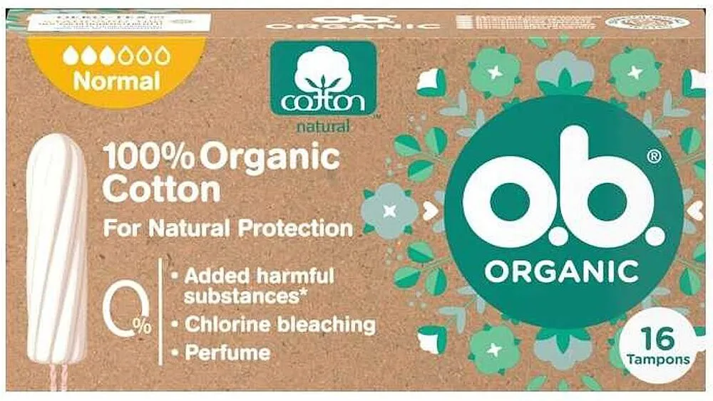 Tampons "o.b. Organic Normal" 16 pcs
