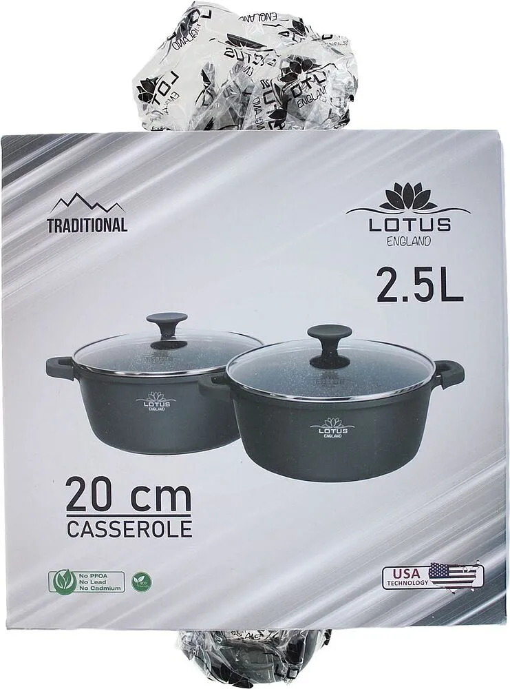 Casserole with lid "Lotus"
