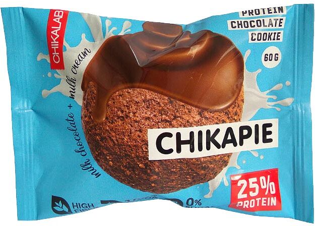Печенье протеиновое с шоколадом "Chikalab Chocolate & Butter" 60г