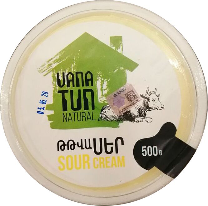 Sour cream "Vanatun" 500g, richness: 20%