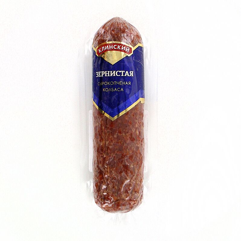 Raw smoked summer sausage "Klisnskiy Zernistaya" 300g