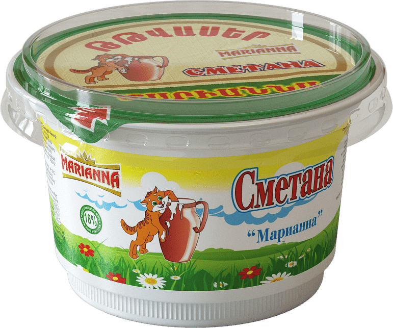 Sour cream "Marianna"  90g, richness: 18%