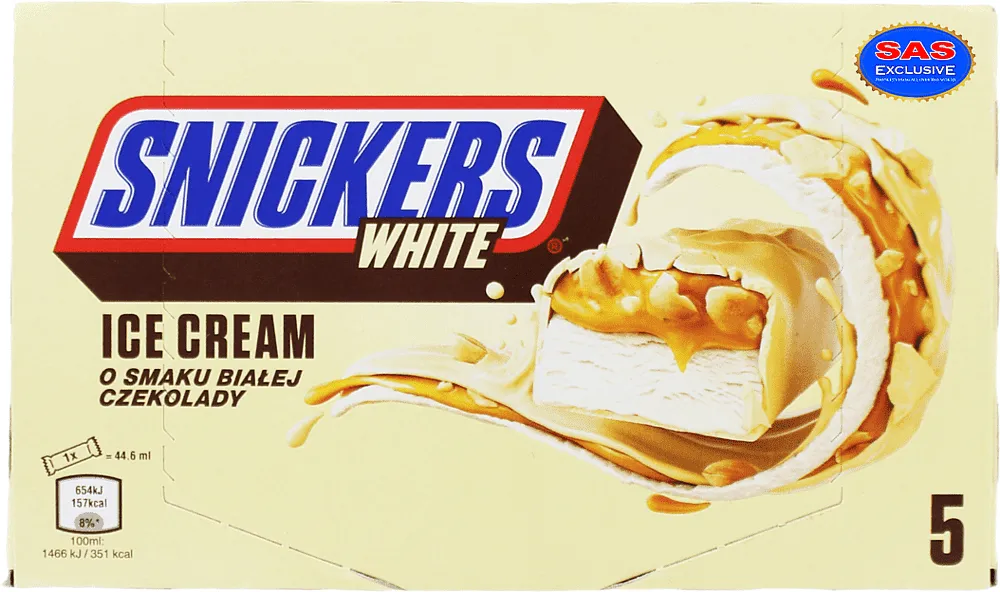 Ice cream with peanuts & caramel "Snickers" 5*40.8g