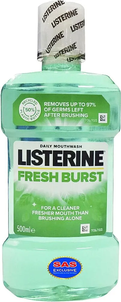 Mouth rinse "Listerine Fresh Burst" 500ml