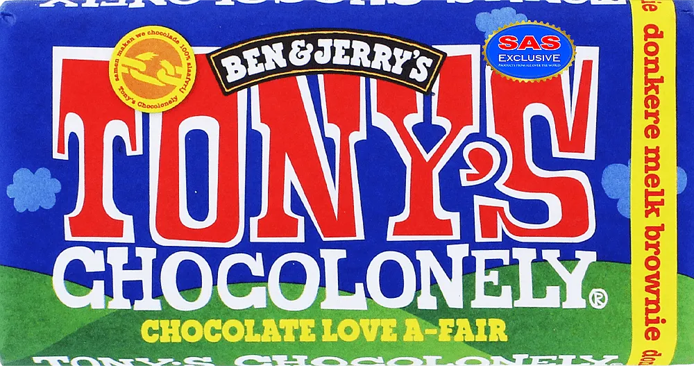Chocolate bar with brownie pieces "TONY'S Chocolonely Ben & Jerry’s" 180g