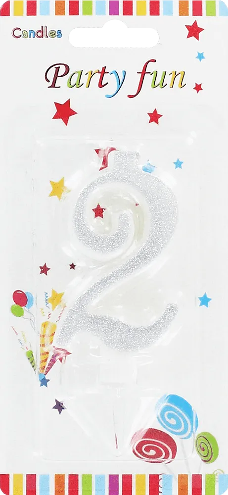 Birthday candle "Party Fun" N2
