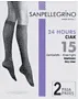 Black knee-high stockings "Sanpellegrino Nero 15 Den" 2 pair