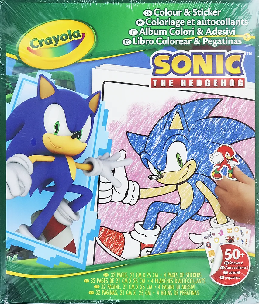 Раскраска "Crayola Sonic"
